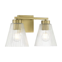 13.75'' Riville Vintage Brass 2 Light Bath Vanity