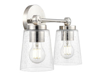 13.5'' Lauryn Polished Nickel 2 Light Bath Vanity