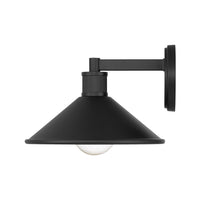 7-inch Vectra Powder Coated Black 1-Light Outdoor Wall Sconce