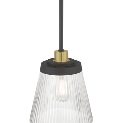8.75'' Lustria Matte Black 1 Light Mini Pendant