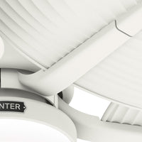 52 inch Tropic View Matte White Damp Rated Ceiling Fan with LED Light Kit and Wall Control
