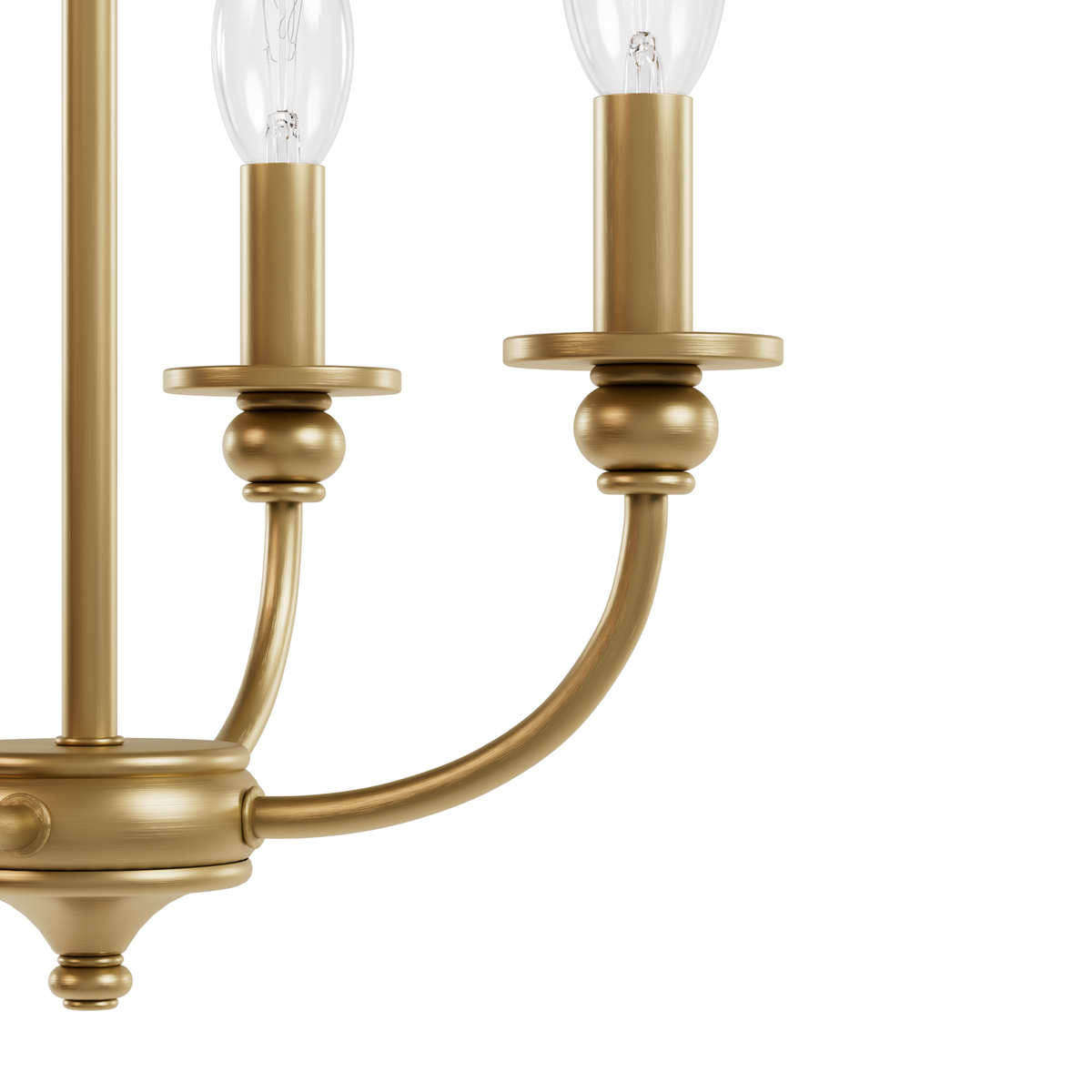 Southcrest 13-inch 4-light Luxe Gold Semi-Flush Mount