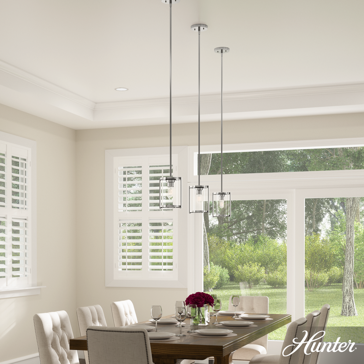 Astwood 6-inch 1-light Polished Nickel Pendant with Clear Glass