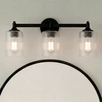 23.75'' Ryehouse Matte Black 3 Light Bath Vanity