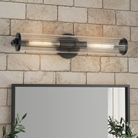 22.75'' Cylora Matte Black 2 Vanity Light