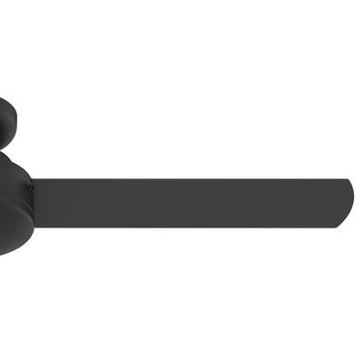 52 inch Presto Matte Black Low Profile Ceiling Fan and Wall Control