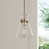 8.5'' Amarella Modern Gold 1 Light Mini Pendant