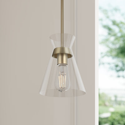 8.5'' Amarella Modern Gold 1 Light Mini Pendant