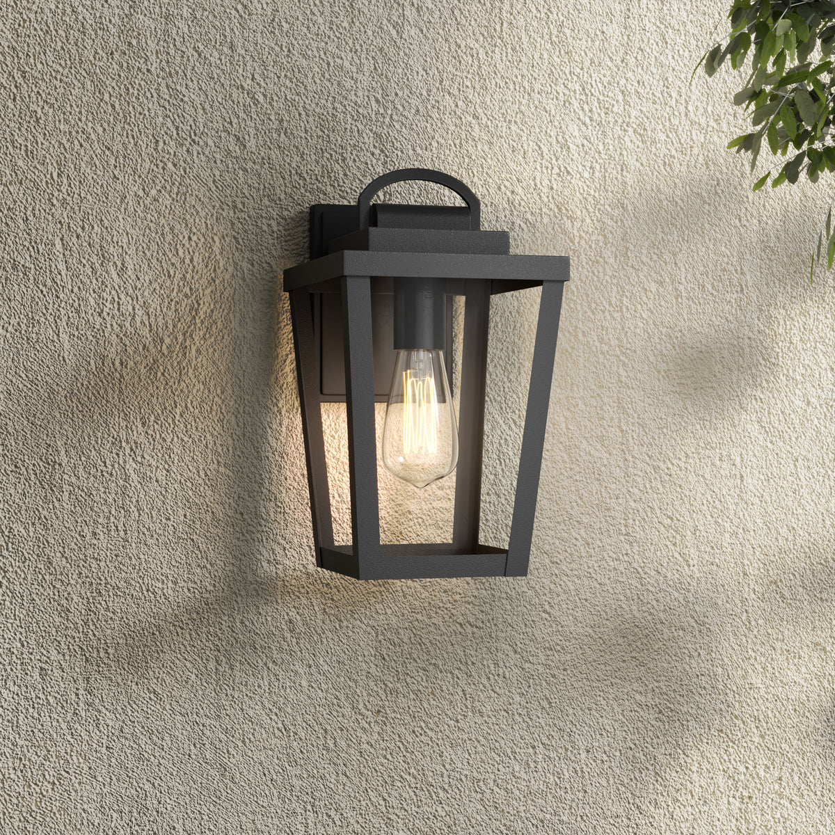 6'' Brenwick Powder Coated Black 1 Light Lantern
