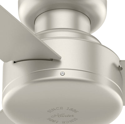 52 inch Presto Matte Nickel Low Profile Ceiling Fan and Wall Control