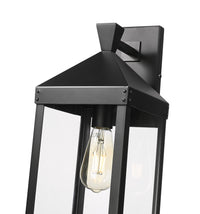 7.25'' Yates Powder Coated Black 1 Light Wall Sconce