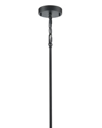 12'' Arelyn Matte Black 6 Light Pendant