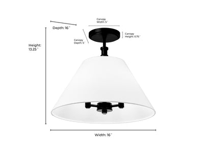 24'' Adorra Vintage Brass 3 Light Pendant