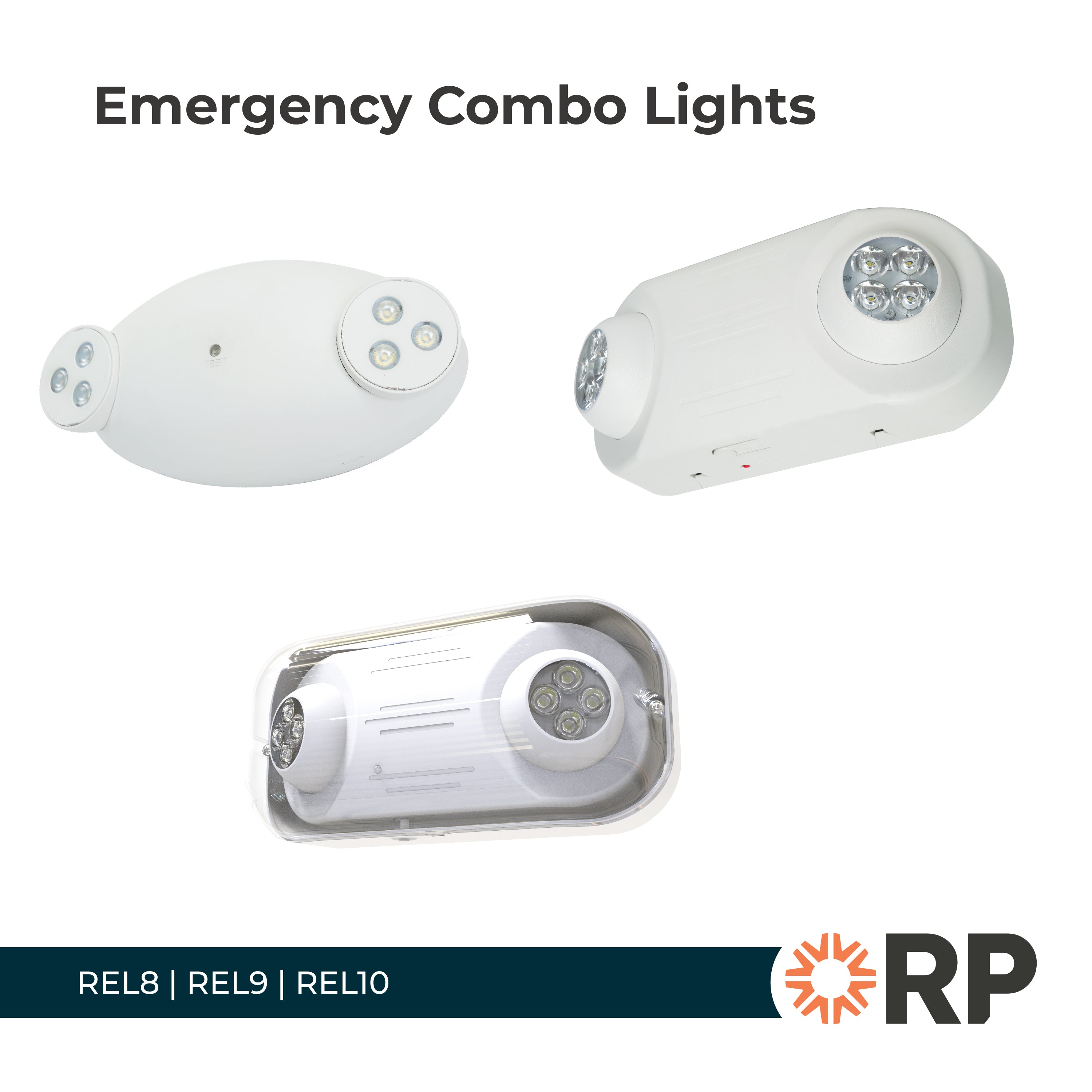 11-inch White Emergency Light with 5W Output