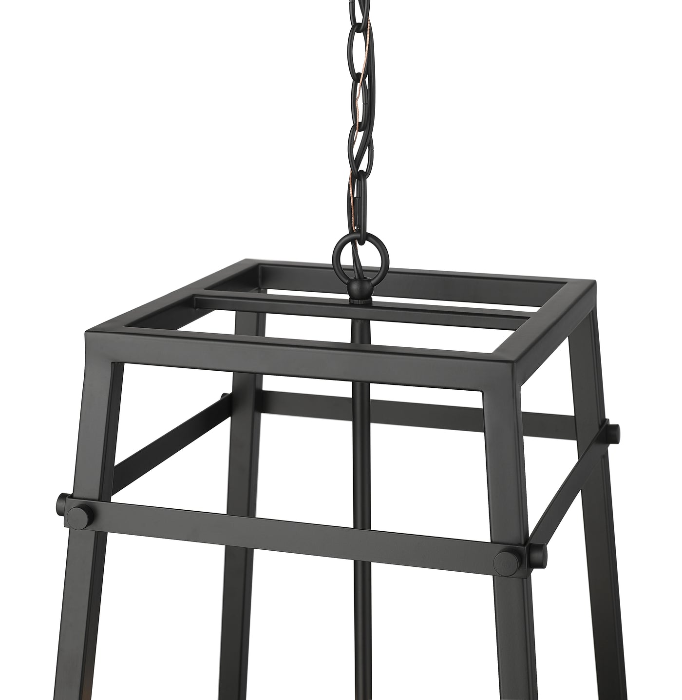 24'' Tellsa Matte Black 4 Light Pendant