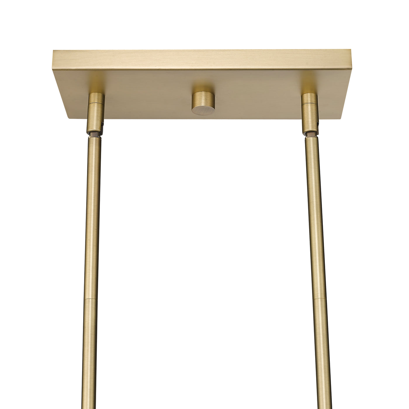 10.75'' Nellita Vintage Brass 5 Light Linear Chandelier