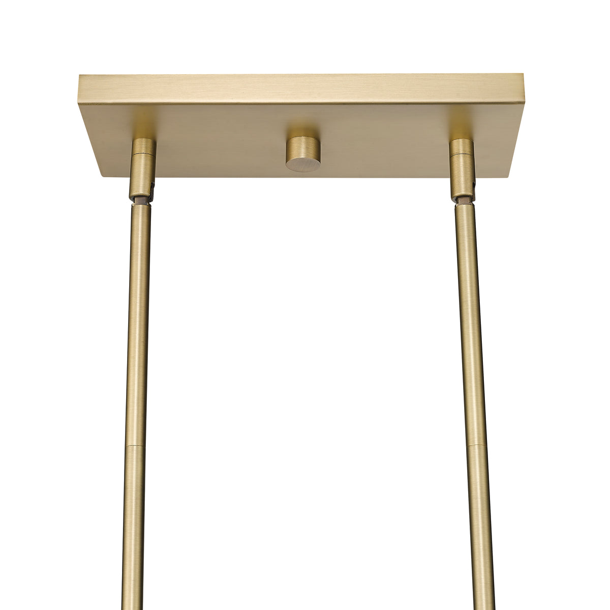 10.75'' Nellita Vintage Brass 5 Light Linear Chandelier