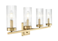 29.75'' Iversen Vintage Brass 4 Light Bath Vanity