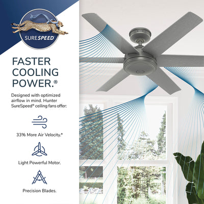 52 inch Jetty Matte Black WeatherMax Indoor / Outdoor Ceiling Fan and Wall Control