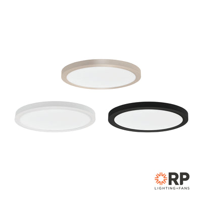 15-inch White Flush Mount Light with 5-CCT Selectable White