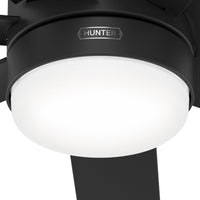 52 inch Brazos ENERGY STAR® Matte Black Damp Rated Ceiling Fan with LED Light Kit and Handheld Remote