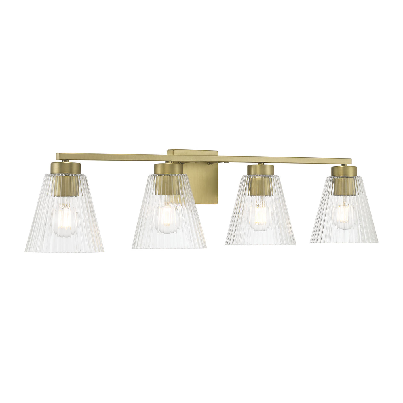 31.75'' Riville Vintage Brass 4 Light Bath Vanity