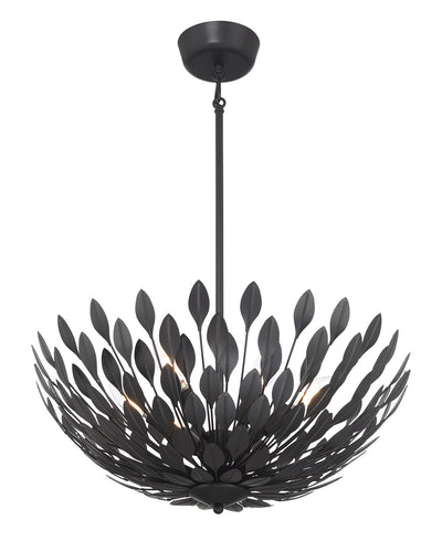 9'' Merylmint Matte Black 6 Light Pendant