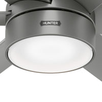 72 inch Solaria ENERGY STAR® Matte Silver Damp Rated Ceiling Fan with LED Light Kit and Wall Control