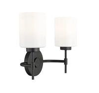 15.5'' Keylee Matte Black 2 Light Bath Vanity
