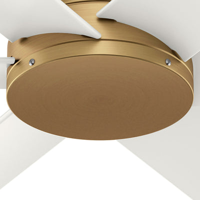 60 inch Kennicott ENERGY STAR® Luxe Gold Damp Rated Ceiling Fan and Handheld Remote