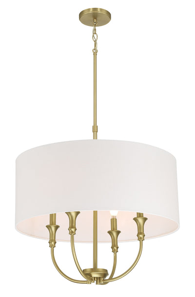 24'' Mairbourne Vintage Brass 4 Light Pendant