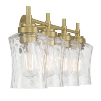 29.25'' Clarvyn Vintage Brass 4 Light Bath Vanity