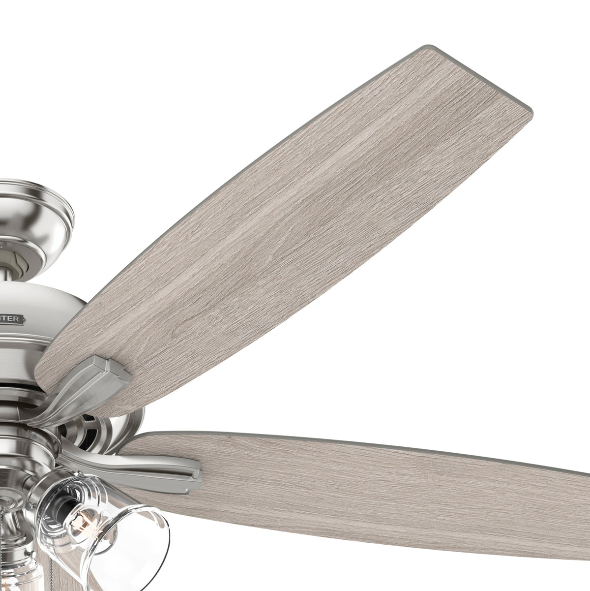60 inch Dondra ENERGY STAR® Brushed Nickel Ceiling Fan with LED Light Kit and Pull Chain