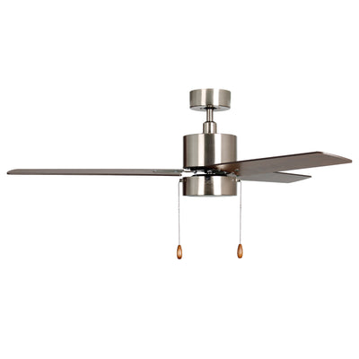 52 Inch Aldea III AC Brushed Nickel Ceiling Fan 3-Blade Reversible