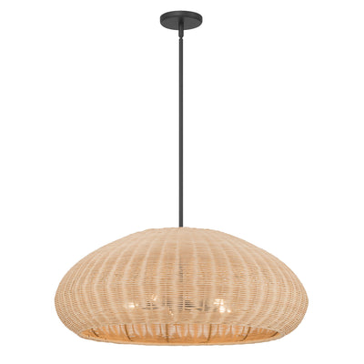 11.25'' Natora Matte Black 5 Light Pendant
