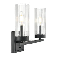12.5'' Iversen Matte Black 2 Light Bath Vanity