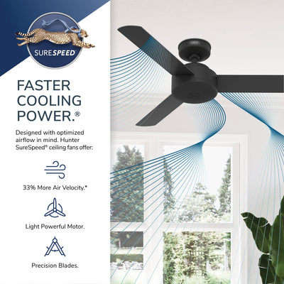 44 inch Presto Matte Nickel Ceiling Fan and Wall Control