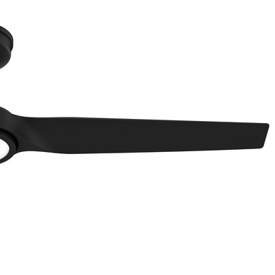 52 inch Zentech Wi-Fi ENERGY STAR® Matte Black Damp Rated Ceiling Fan with LED Light Kit and Remote