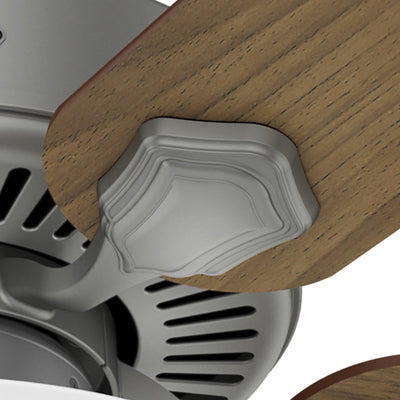 44 inch Swanson ENERGY STAR® Matte Silver Ceiling Fan with LED Light Kit and Pull Chain