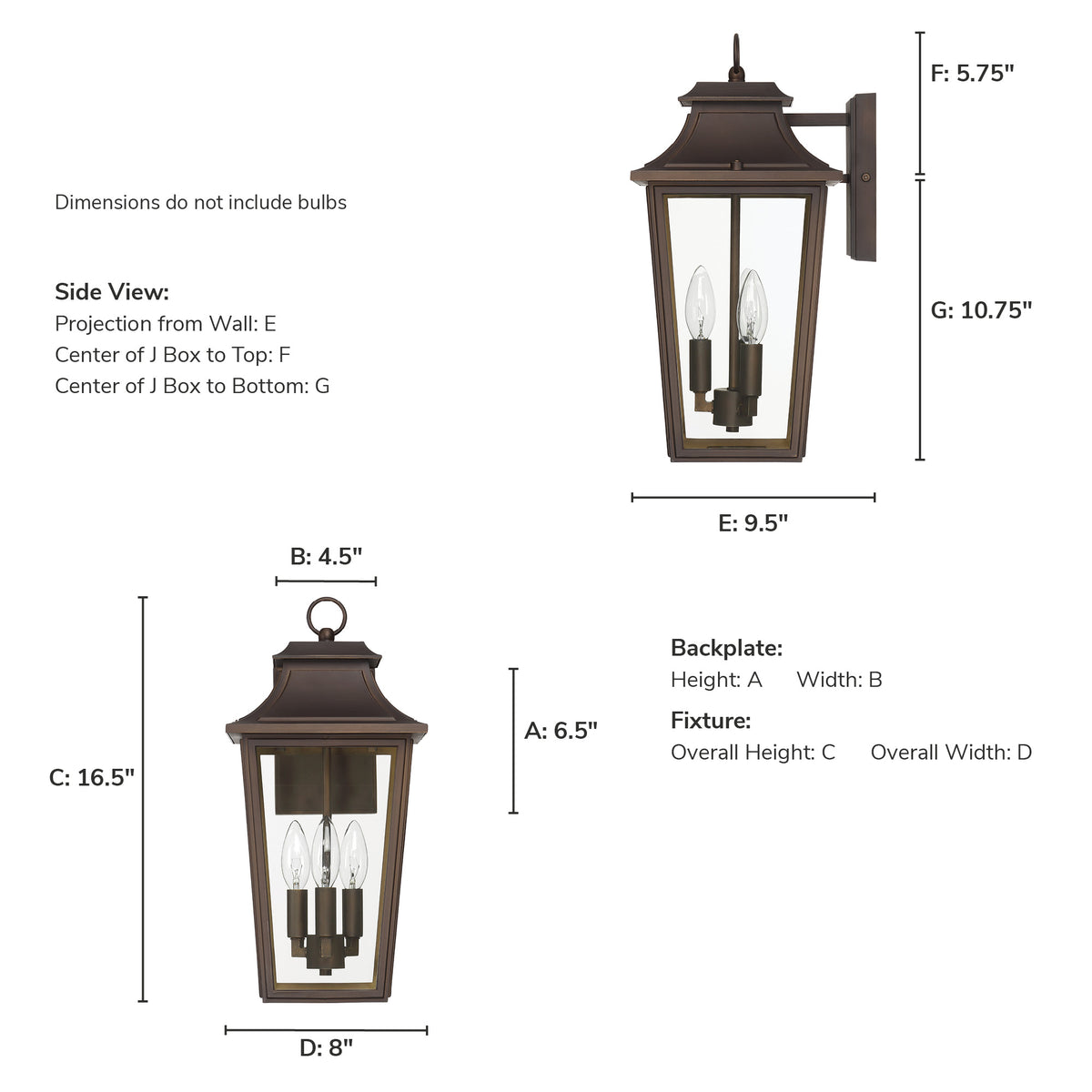 Spring Cove 17-inch 3-light Matte Bronze Outdoor Wall Light with Clear Glass