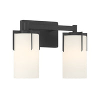 13.25'' Froselle Matte Black 2 Light Bath Vanity