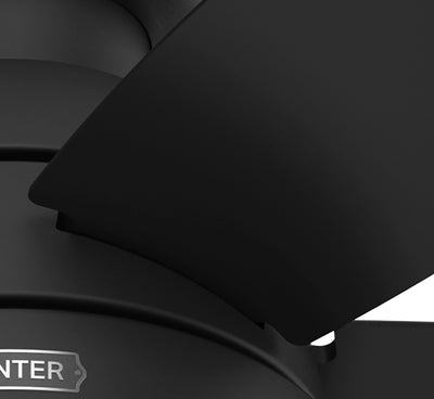 44 inch Lilliana Matte Black Low Profile Ceiling Fan with LED Light Kit and Pull Chain