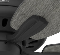 52 inch Newsome Matte Black Ceiling Fan and Pull Chain