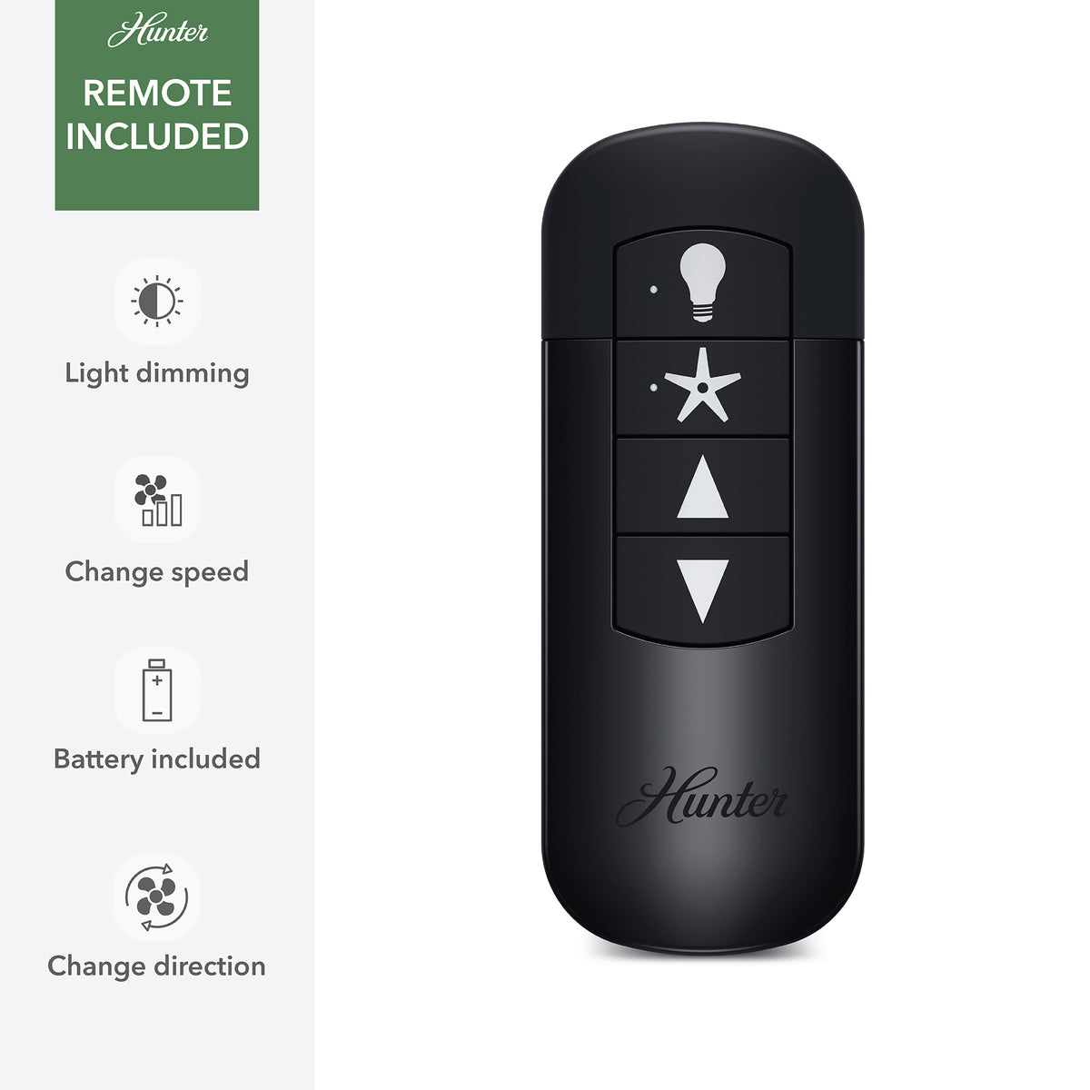 20 inch Rotonda Matte Black Ceiling Fan with LED Light Kit and Handheld Remote
