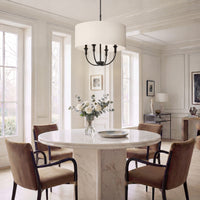 24'' Mairbourne Matte Black 4 Light Pendant