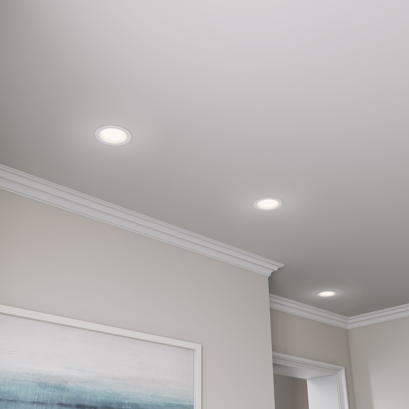 6-inch White Commercial Wall Light with 5-CCT Selectable White, 3W Output and Dimmable LED