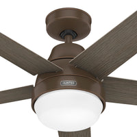60 inch Aerodyne Wi-Fi ENERGY STAR® Matte Bronze Ceiling Fan with LED Light Kit and Handheld Remote