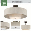 30 inch Brookside Matte Bronze Ceiling Fan with LED Light Kit and Handheld Remote