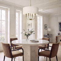 24'' Mairbourne Vintage Brass 4 Light Pendant