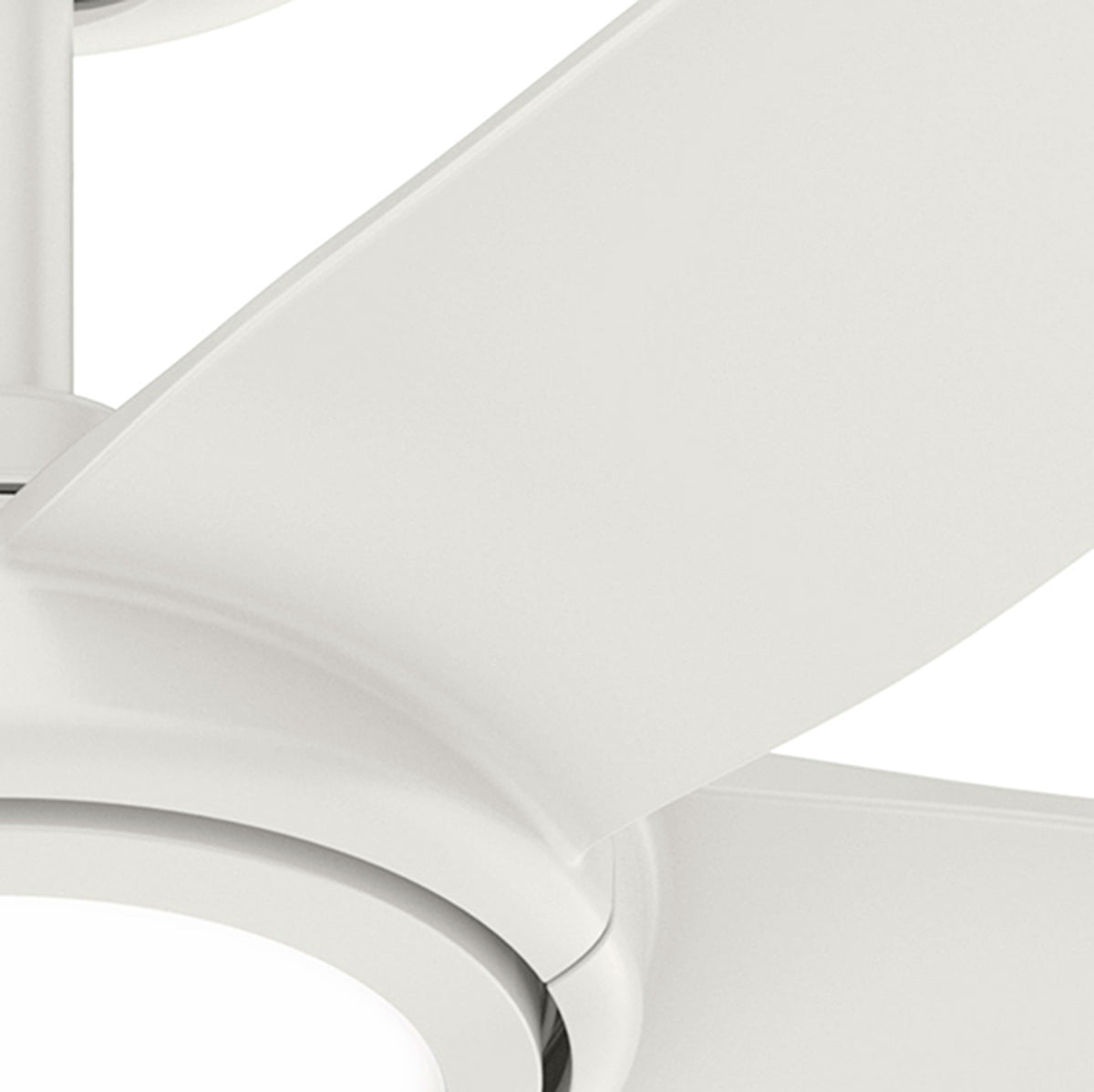 44 inch Zentech Wi-Fi ENERGY STAR® Fresh White LED Damp Rated Ceiling Fan Handheld Remote
